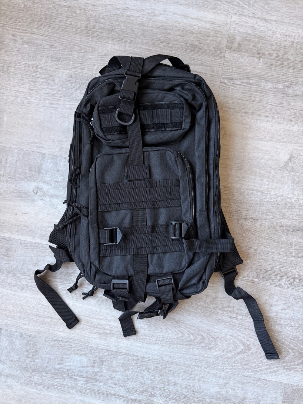 Small Black Tactical Backpack for Men - Durable Outdoor Gear